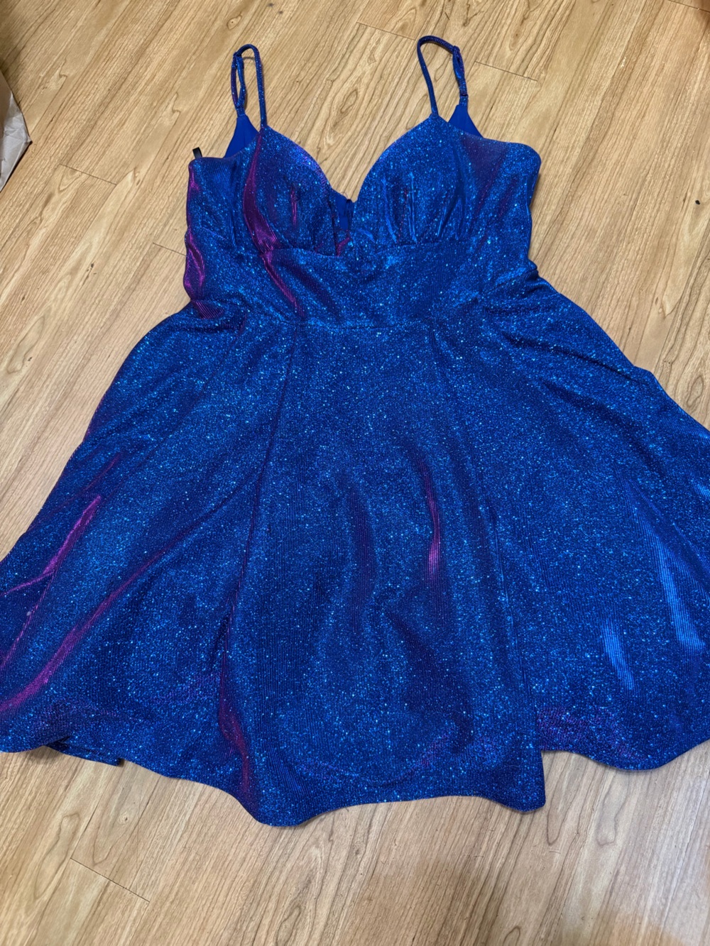 B Darlin Sparkle Navy Blue Girls' Party Dress